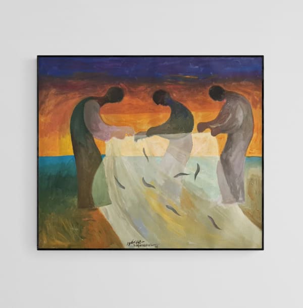 Sliman Mansour - Fisher, 2016