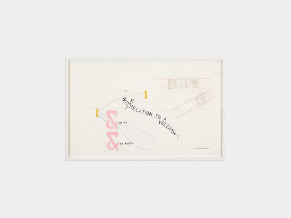 Lawrence Weiner, Below Up - With Relation to a Volcano, 2010