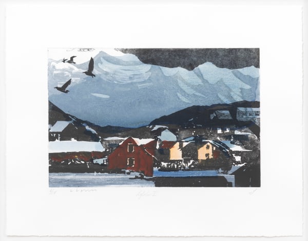 HM Queen Sonja and Lars Lerin, Lofoten II, 2022