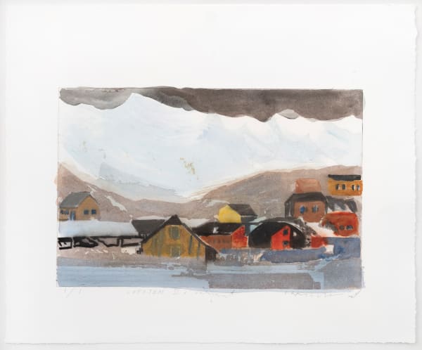 HM Queen Sonja and Lars Lerin, Lofoten V variant, 2022