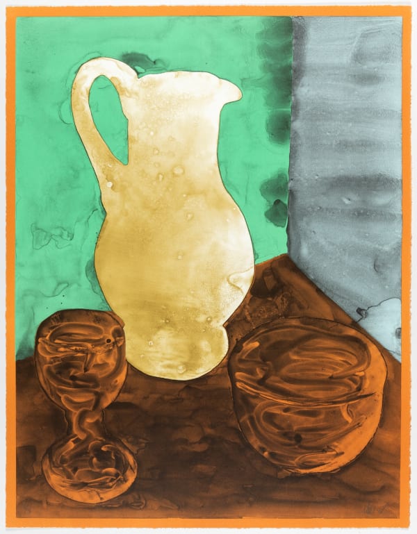 HM Queen Sonja and Håvard Homstvedt, Uten tittel (gul mugge), 2022