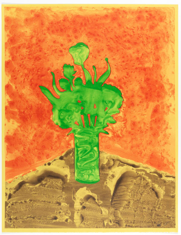 HM Queen Sonja and Håvard Homstvedt, Uten tittel (grønn plante i oransje rom), 2022