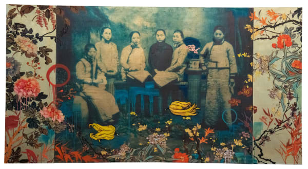 Hung Liu, Floral Pavilion, 2014