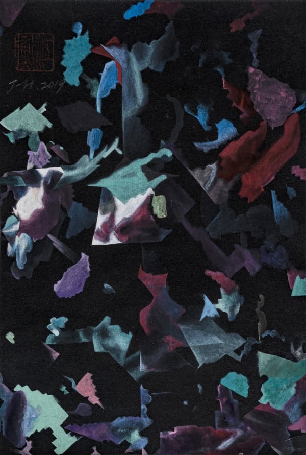 JIANG Heng, Falling flowers NO.4 落花NO.4, 2019