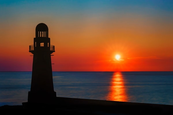 Steve Lee, Sunset by the Lighthouse, 2023