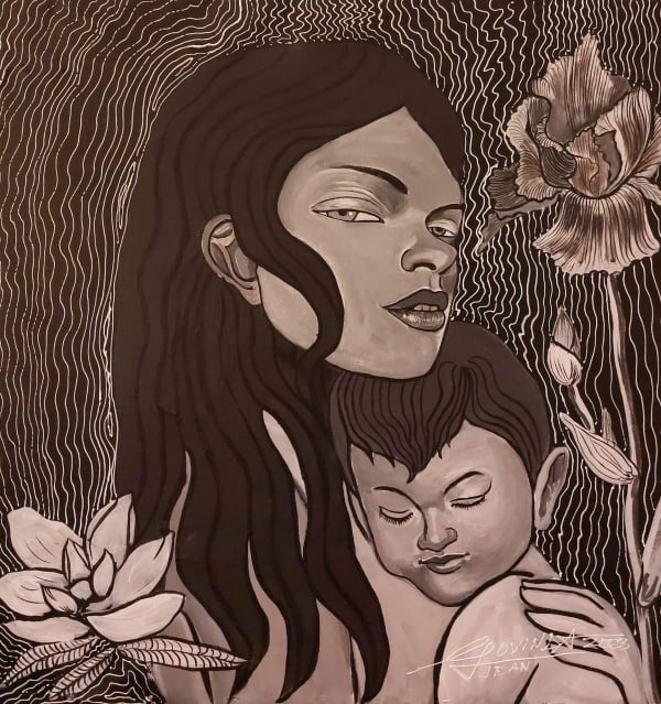 Jean Govinda, Virgen of the Iris (Madonne à Iris), 2023