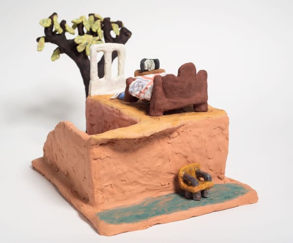 Sally Saul, Bed, Window, Tree, 2017