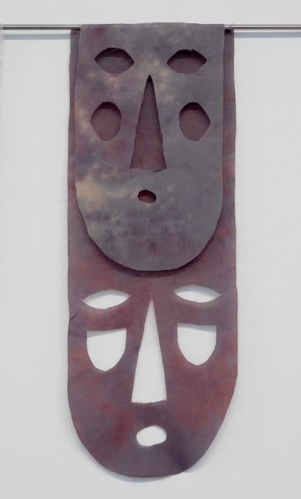 Sári Ember, Double Mask in Purple (flag NoI.), 2019