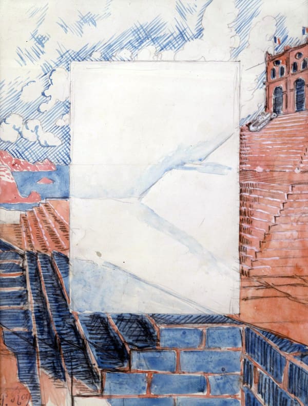 Pierre Roy, L'Escalier de la Villa Medici à Rome, undated