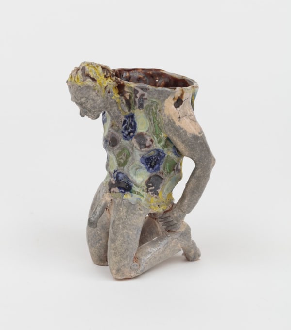 Arnie Zimmerman, Kneeling Shot Glass Man, 2012