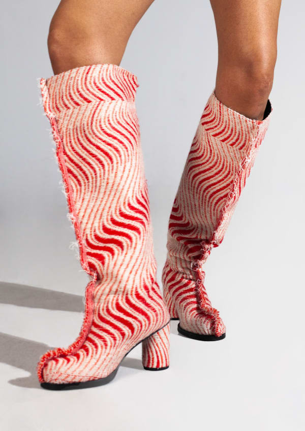 Kelly Konings - Boots round heel - red