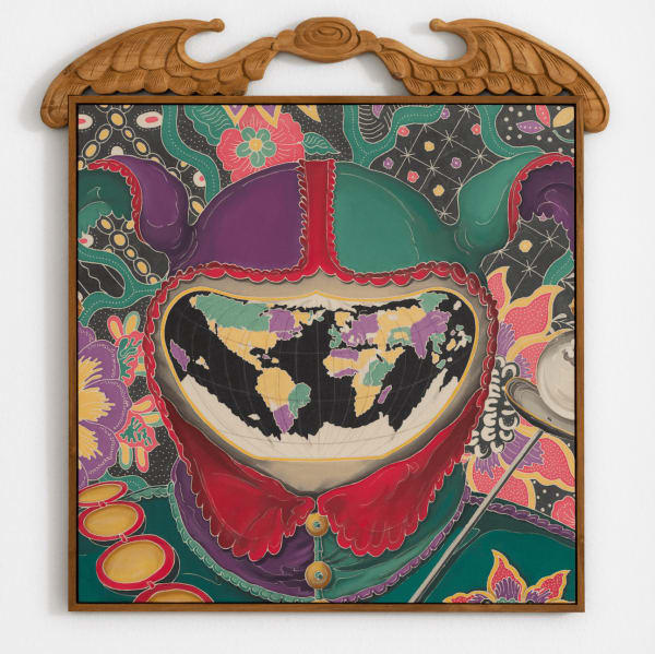 Adam de Boer, Fool's Cap Map of the World, 2022