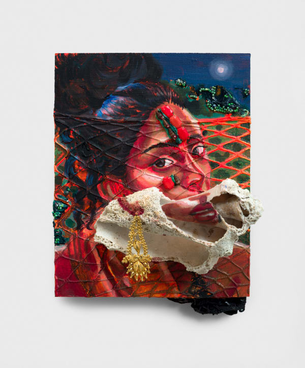 Gisela McDaniel, Moon Caught in the Net, 2025