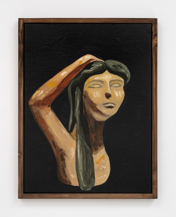 Adham Faramawy, Isis grieving Osiris (terracotta), 2023