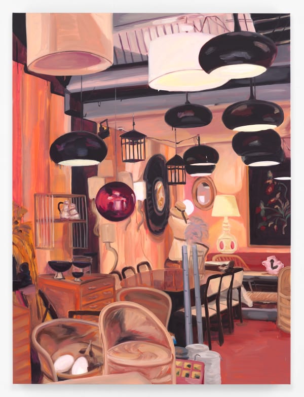 Anna Freeman Bentley Uniting, 2021 Oil and acrylic on French Polyester 180 x 135 cm 70 7/8 x 53 1/8 in