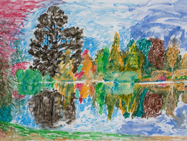 First Lake Sheffield Park Garden Sussex Weald 16th & 28th September