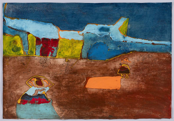 Sam Herman 1936-2020Mexico signed verso oil on canvas 65 x 95 cm 25 5/8 x 37 3/8 in