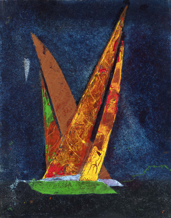 Sam Herman 1936-2020Sails 1, 2005 oil on paper