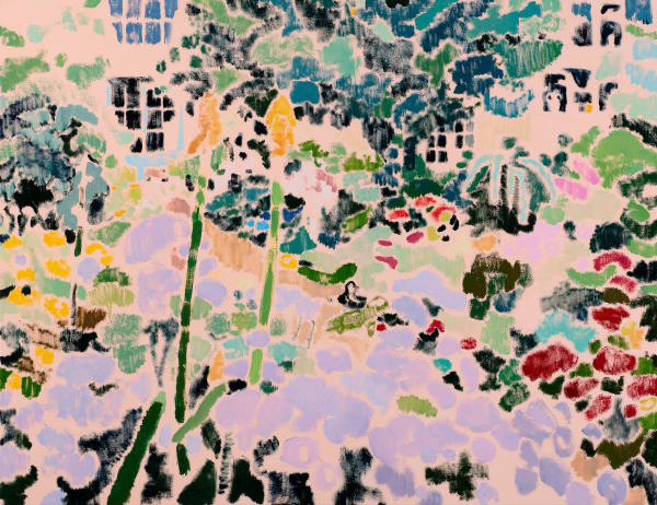 With reds and pinks and purples and mauves