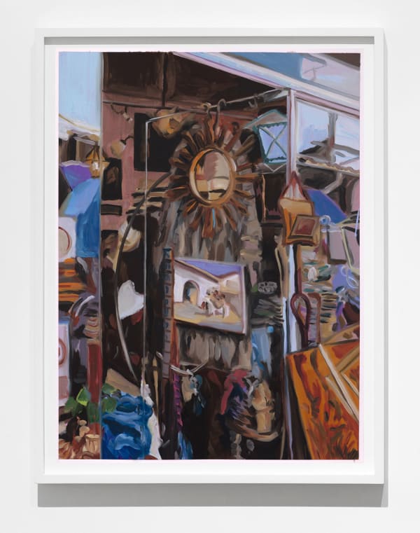 Anna Freeman Bentley Study for Rebuilding, 2021 Oil on paper 63 x 44 cm 24 3/4 x 17 3/8 in