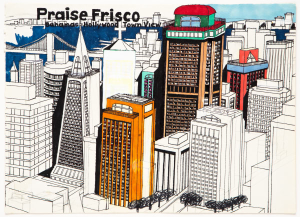 William Scott, Balconies Hawaii Resorts of Praise Frisco with Skyscraper Balconies High Rises for Good People Everywhere, WS 729, n.d.