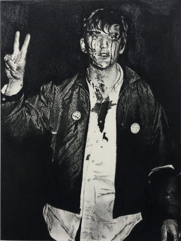 Andy Mister, Untitled (Protestor), 2020