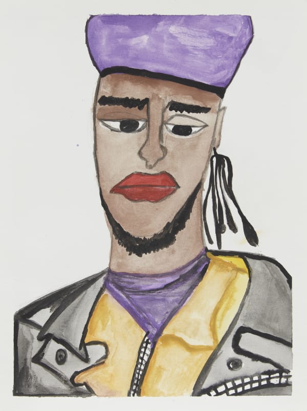 Leilah Babirye, Purple Beret Boy, 2018