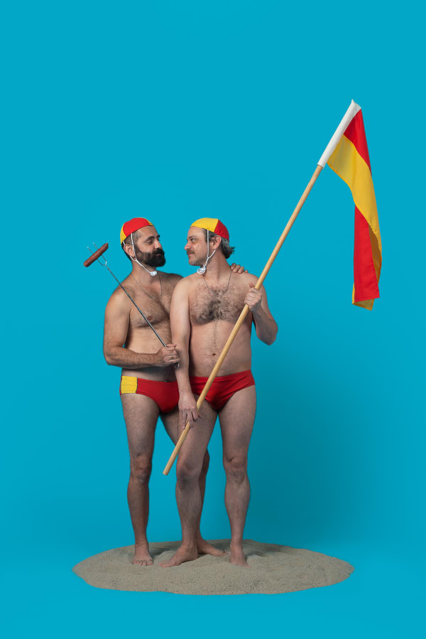 Jamil Hellu, "Growing up in Australia I really felt isolated from the rest of the world. In a sense, there's a feeling of double isolation when you're gay. The sight of the iconic surf lifesavers at Aussie beaches was one of the first images of the male body available, 2018