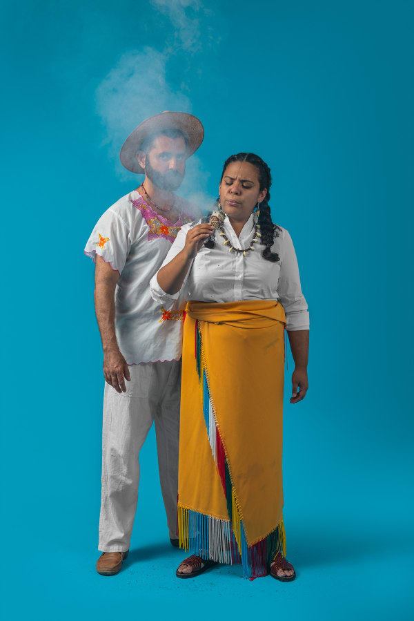 Jamil Hellu, "I'm Mexican born, honoring the remnants of my indigenous legacy at every step and breath of my path," says Gisella Ramirez who grew up in East Los Angeles. "Cultures are not meant to be stagnant, they are meant to evolve," she states., 2018