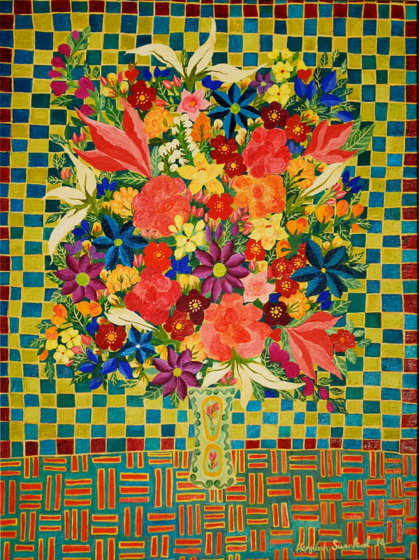 Hepzibah Swinford, Roses on checks, 2014