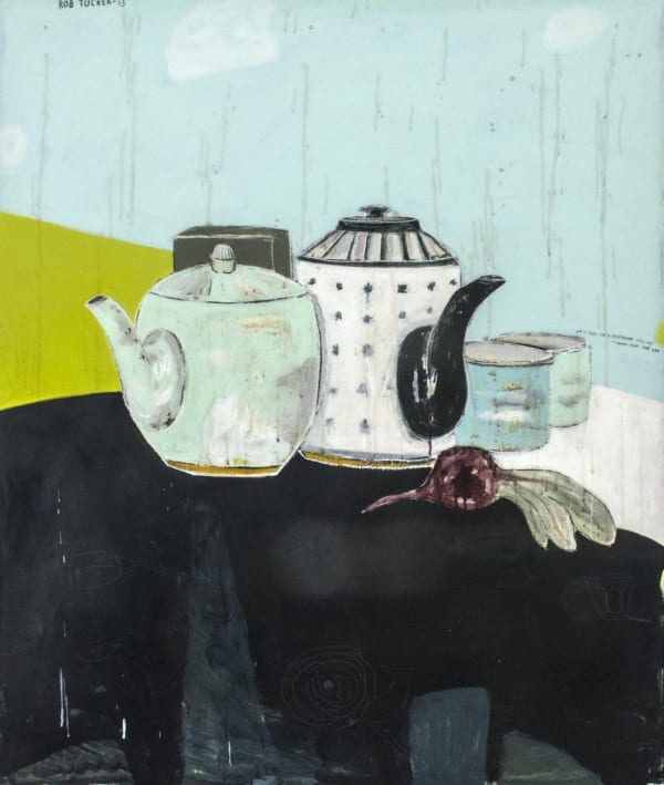Rob Tucker, a study for a vegetarian still life, monday night style, 2013