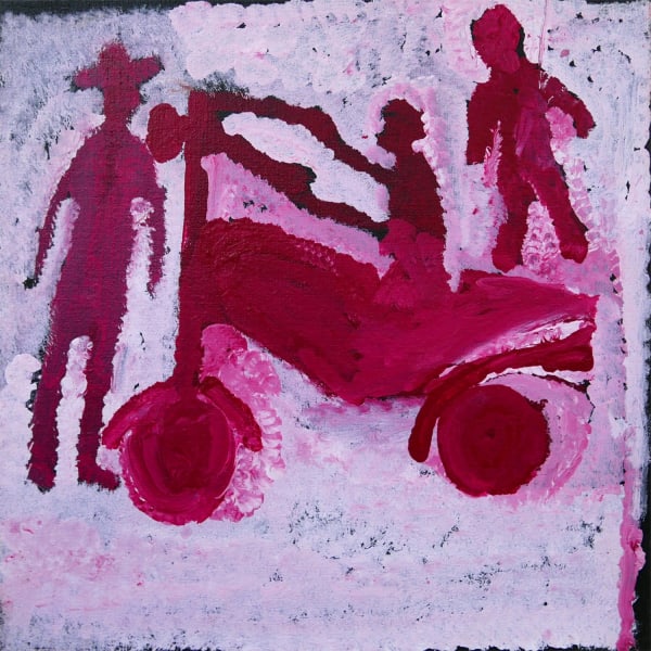 Rebecca Hossack Gallery in London presents works by Australian Aboriginal Utopia artist Motorbike Paddy, drawing on the legacy of Emily Kam Kngwarray and the Utopia region
