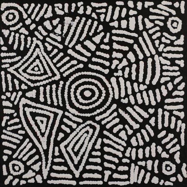 Pauline Napangardi Gallagher, Ngapa Jukurrpa (Water Dreaming) - Pururru, 2016