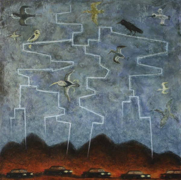 Alasdair Wallace, Bird Perch in Lightning, 2011