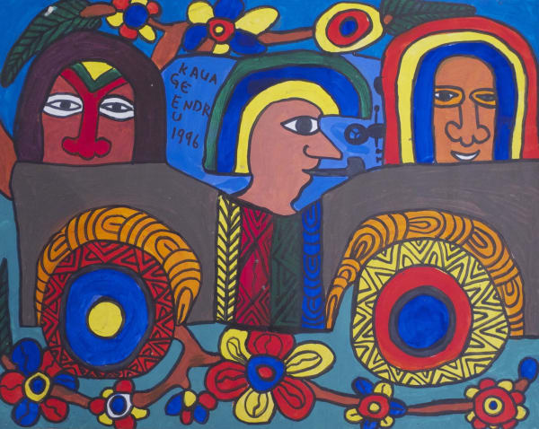 School of Kauage, Three Men in Car, 1996