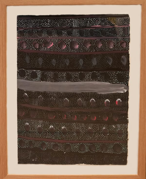 Margaret Kundu, acrylic on paper, Peppimenarti, Aboriginal artist and artwork