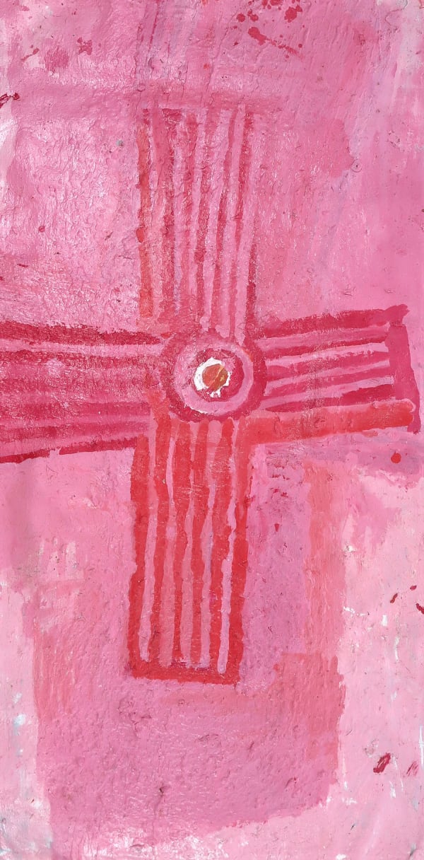 Rebecca Hossack Gallery in London presents works by Australian Aboriginal Utopia artist Motorbike Paddy, drawing on the legacy of Emily Kam Kngwarray.