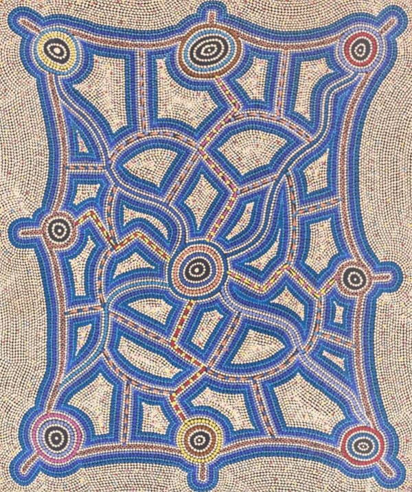 Louise Nangala Egan, Ngapa Jukurrpa (Water Dreaming) - Puyurru, 2022