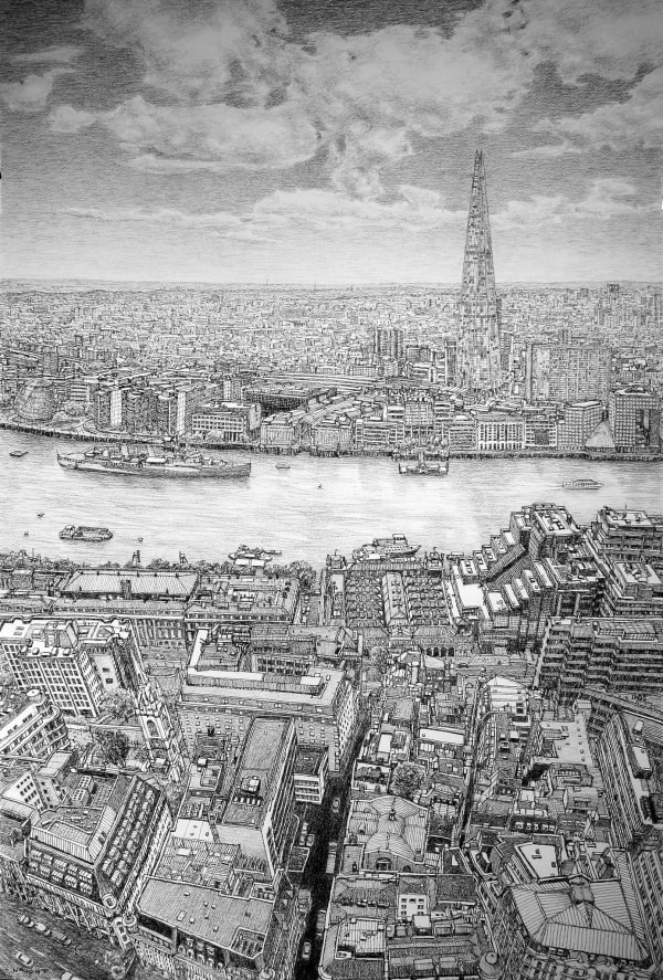 Roy Wright, The Shard & Thames From The Sky Garden, 2016