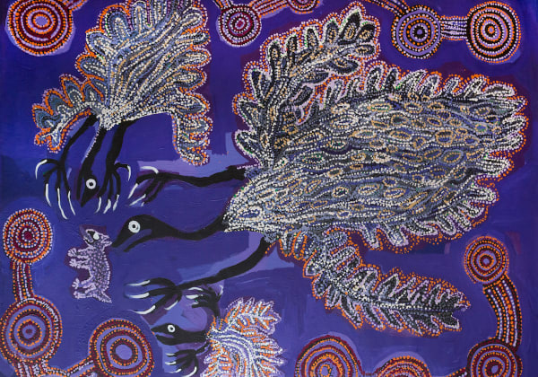 Iluwanti Ken, acrylic on canvas, APY Lands, Aboriginal artist and artwork.