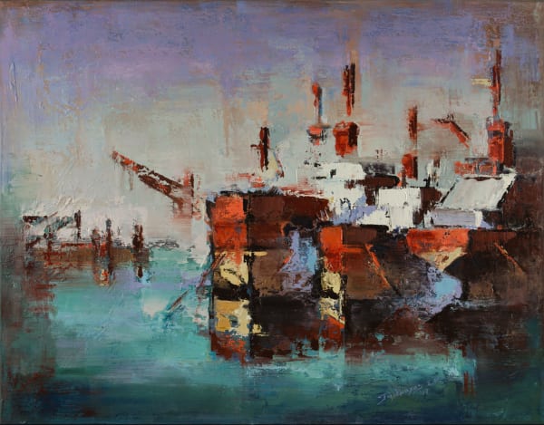 Tilemachos Kyriazatis, Ships at Harbour, 2017