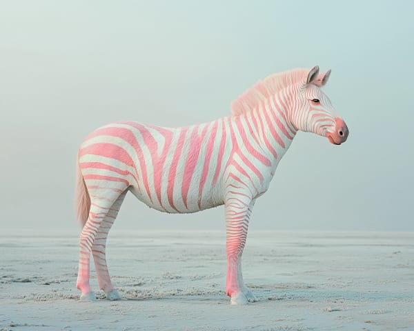 Jim Naughten, Pink Zebra, 2024