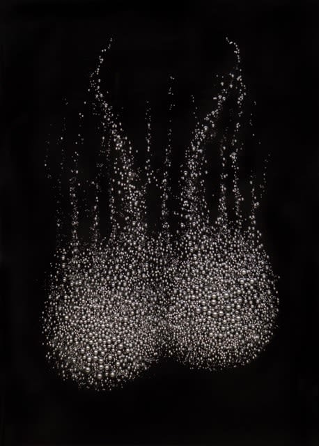 Jason Shulman, Slice of Contrail Bubbles (4), 2024