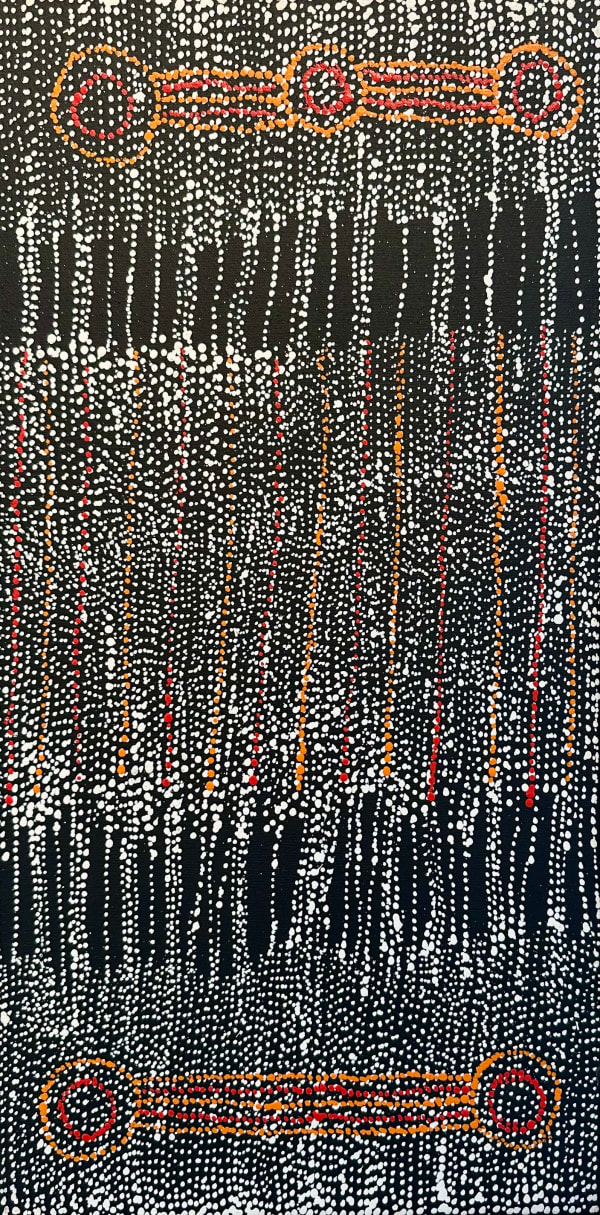 Sabrina Nangala Robertson, Ngapa Jukurrpa (Water Dreaming) - Pirlinyarnu, 2025