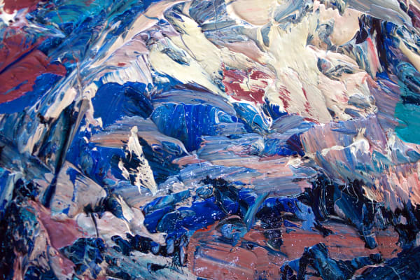 Holly Zandbergen, Fox Glacier from Above (Detail 4), 2017