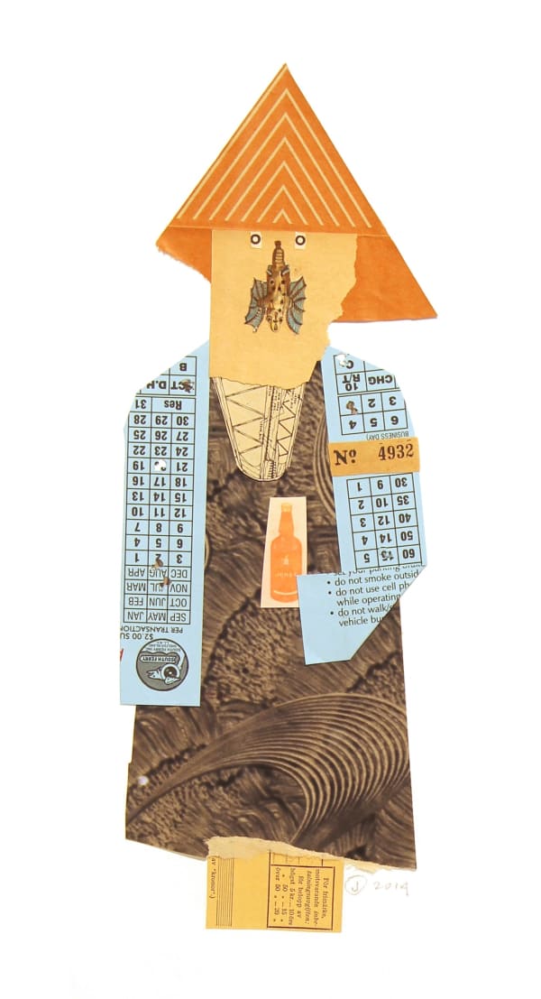 collage by Jerry Jeanmard represented by Rebecca Hossack gallery