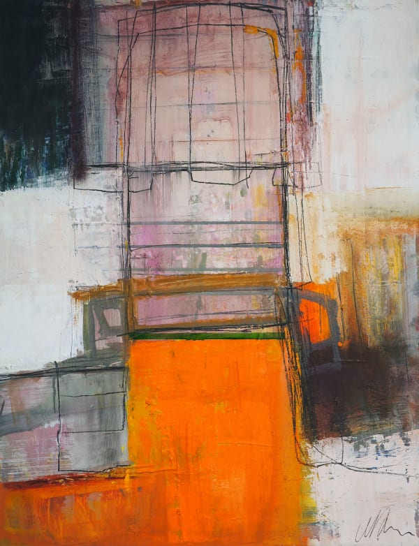 Danish artist, Copenhagen, Morten Lassen, expressive abstract painting, oil on canvas/paper, bold * colour and texture, geometric