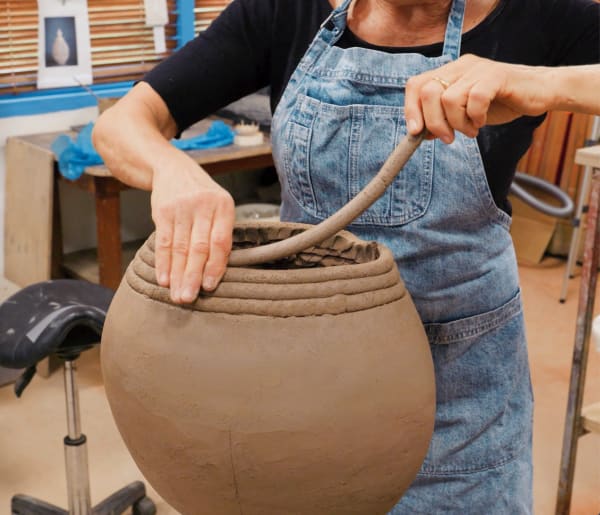 Avital Sheffer, in her studio, 2024