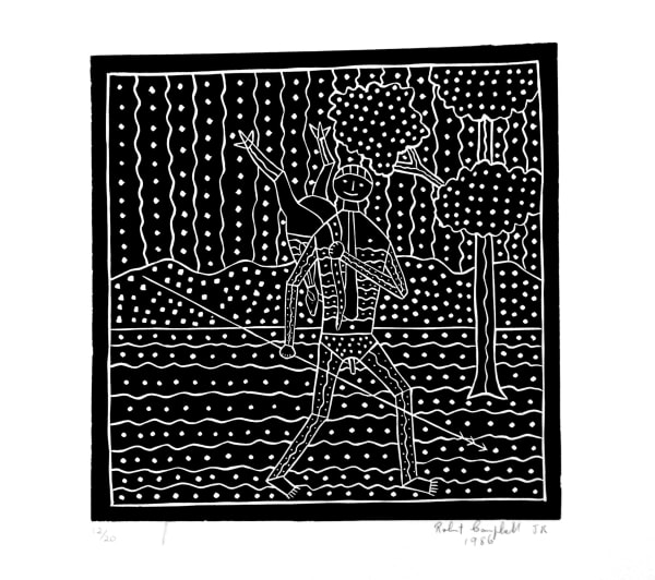 Robert Campbell Jnr, Man Hunting Kangaroo, 1986