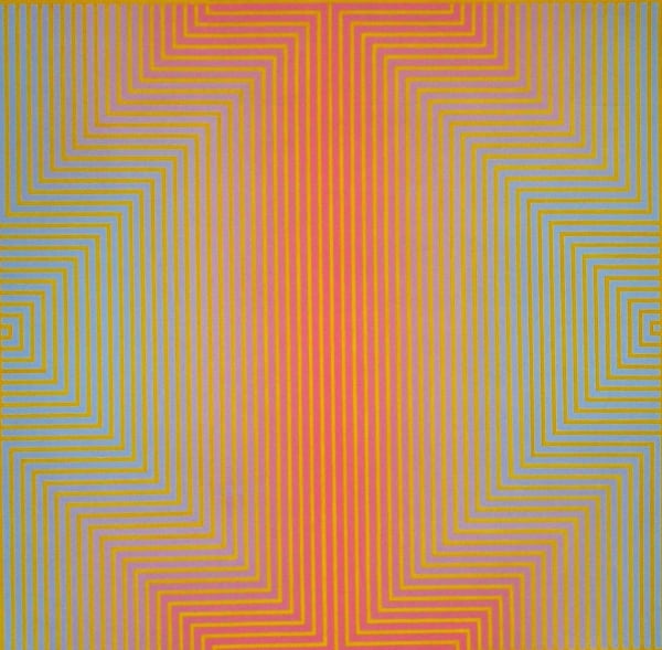 David Whitaker, Red and Blue on Yellow, 1960s